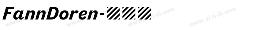 FannDoren字体转换