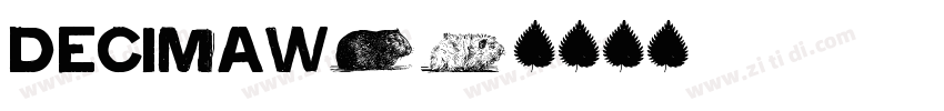 DecimaW01字体转换