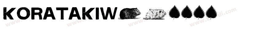 KoratakiW01字体转换