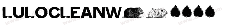 lulocleanw01字体转换