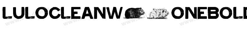 lulocleanw01onebold字体转换