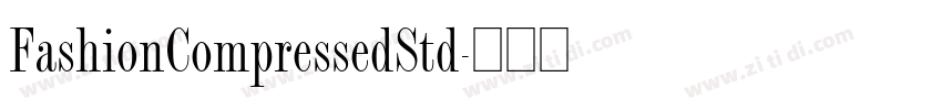 FashionCompressedStd字体转换