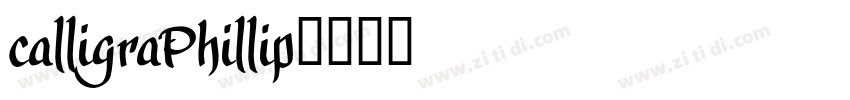 calligraPhillip字体转换 calligraPhillip字体转换