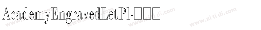 AcademyEngravedLetPl字体转换