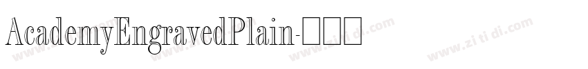 AcademyEngravedPlain字体转换