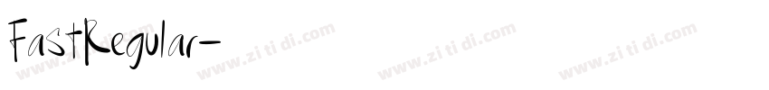 FastRegular字体转换
