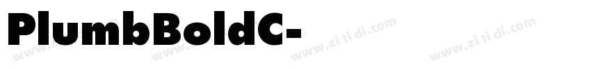 PlumbBoldC字体转换