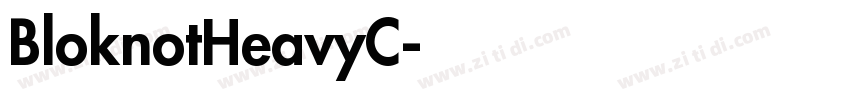 BloknotHeavyC字体转换