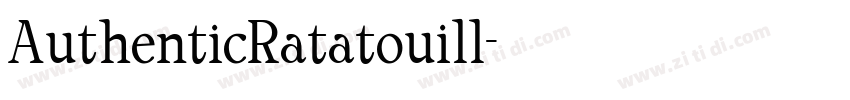 AuthenticRatatouill字体转换