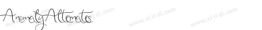 AnomalyAlternates字体转换