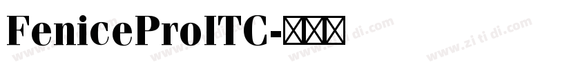 FeniceProITC字体转换