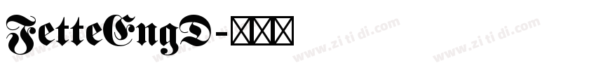 FetteEngD字体转换