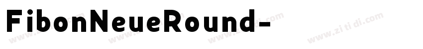 FibonNeueRound字体转换