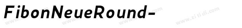 FibonNeueRound字体转换