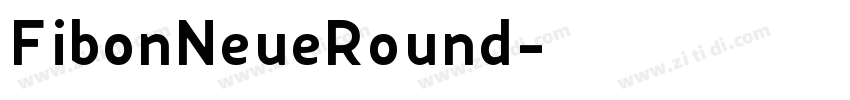 FibonNeueRound字体转换