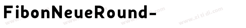 FibonNeueRound字体转换