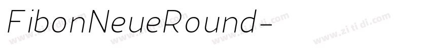 FibonNeueRound字体转换