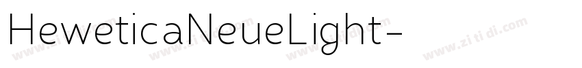 HeweticaNeueLight字体转换