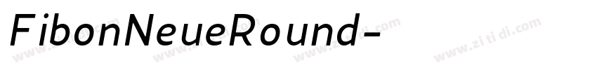 FibonNeueRound字体转换