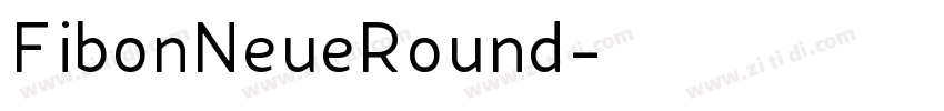 FibonNeueRound字体转换