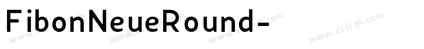 FibonNeueRound字体转换