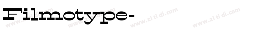 Filmotype字体转换