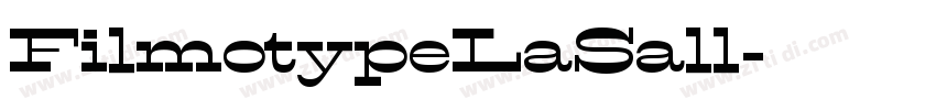 FilmotypeLaSall字体转换