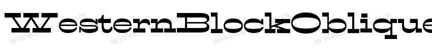 WesternBlockObliqueJ字体转换