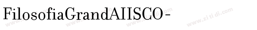 FilosofiaGrandAIISCO字体转换