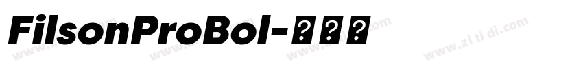 FilsonProBol字体转换