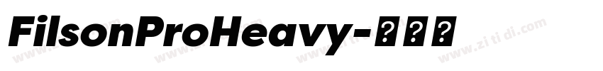 FilsonProHeavy字体转换
