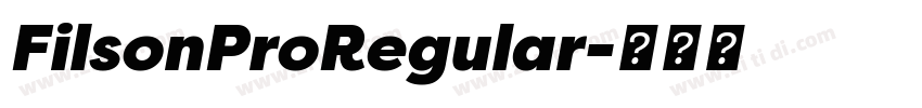 FilsonProRegular字体转换