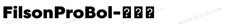 FilsonProBol字体转换