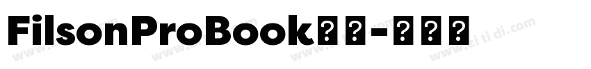 FilsonProBook字体字体转换