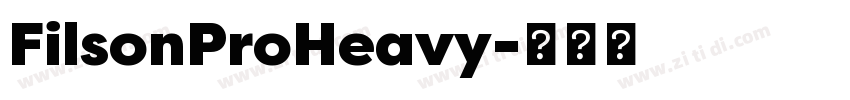 FilsonProHeavy字体转换