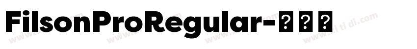 FilsonProRegular字体转换