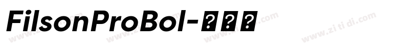 FilsonProBol字体转换
