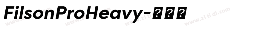FilsonProHeavy字体转换