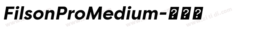 FilsonProMedium字体转换