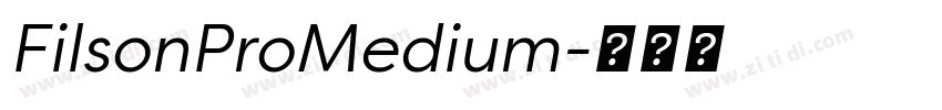 FilsonProMedium字体转换