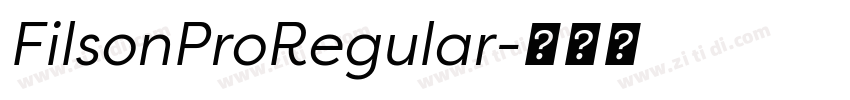 FilsonProRegular字体转换