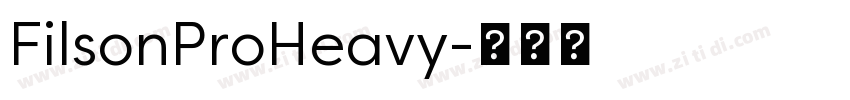 FilsonProHeavy字体转换