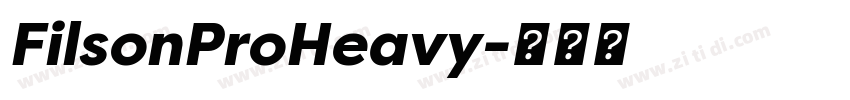 FilsonProHeavy字体转换