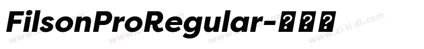 FilsonProRegular字体转换