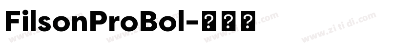 FilsonProBol字体转换