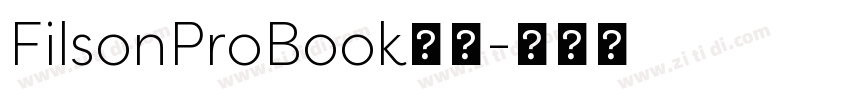 FilsonProBook字体字体转换