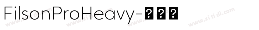 FilsonProHeavy字体转换
