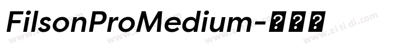 FilsonProMedium字体转换