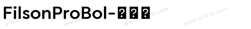 FilsonProBol字体转换