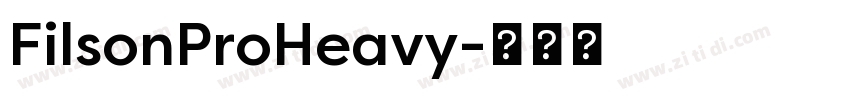 FilsonProHeavy字体转换